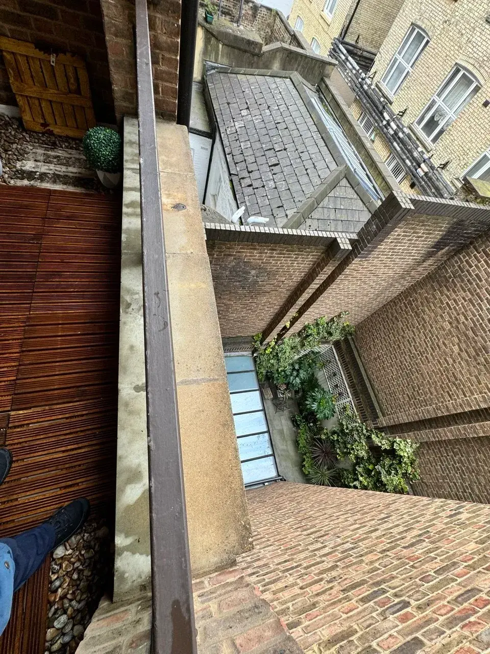 Maintained communal courtyard view