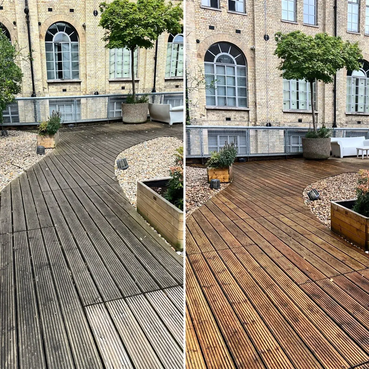 Another decking before and after result